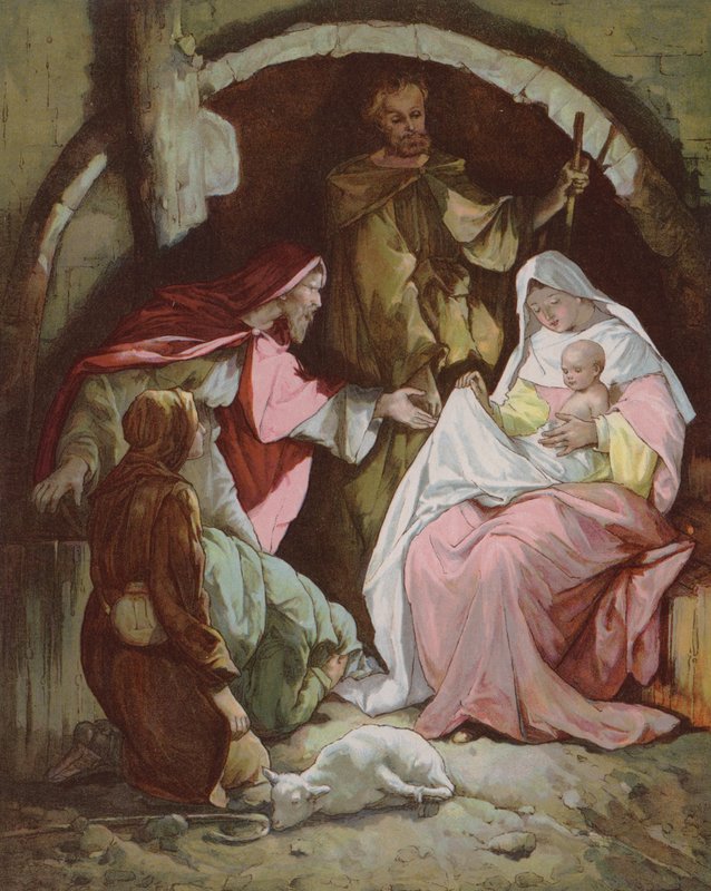 Os sábios encontrar o menino Jesus de John Lawson