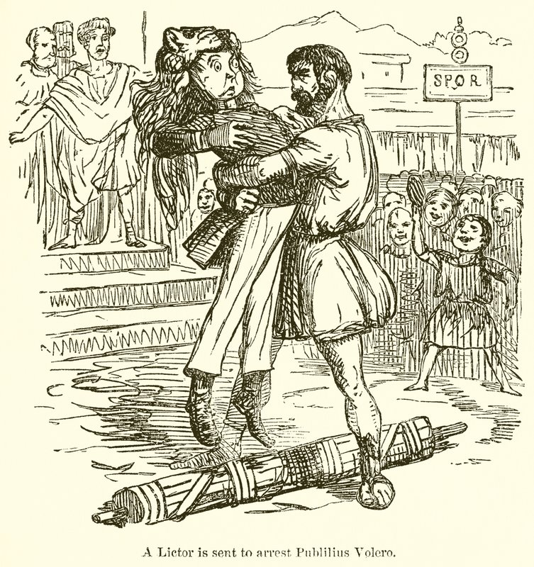 A Lictor é enviado para prender ou seja, Volero de John Leech