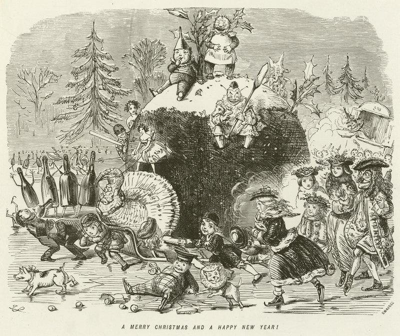Um Feliz Natal e um Feliz Ano Novo! de John Leech