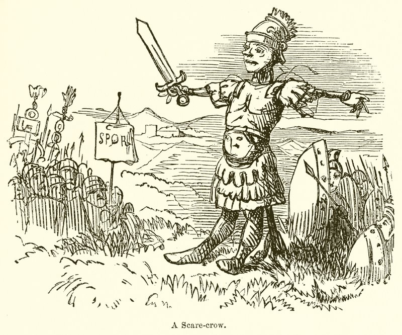Um susto-corvo de John Leech