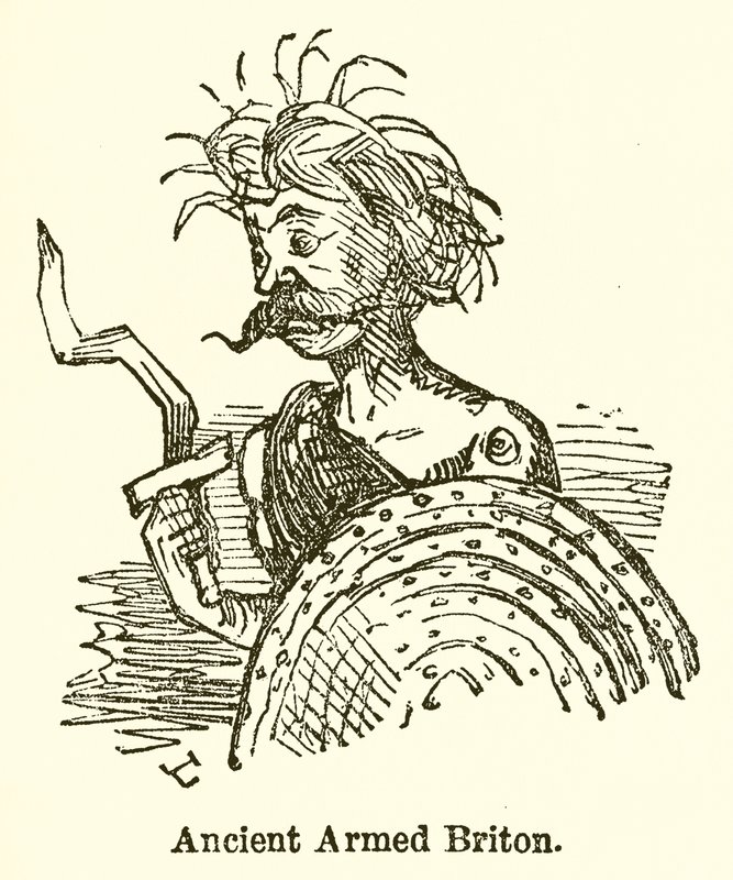 Britânico armado antigo de John Leech