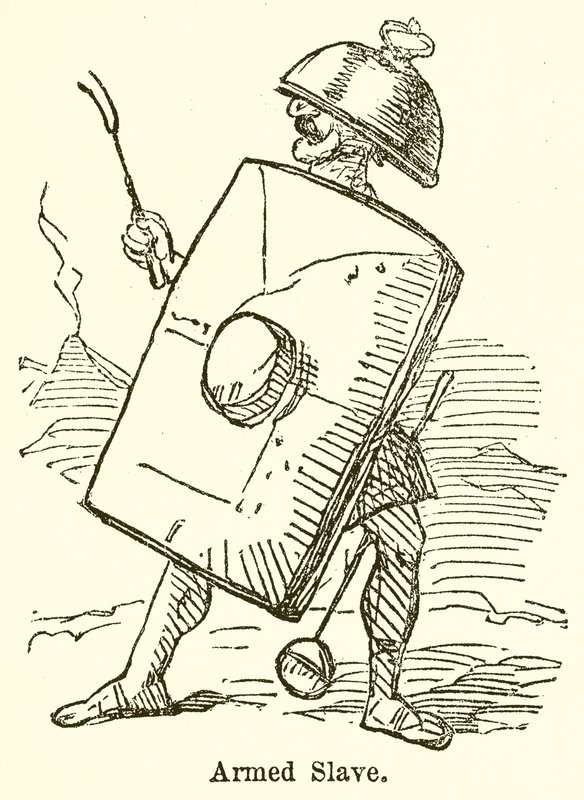 Escravo Armado (gravura) de John Leech