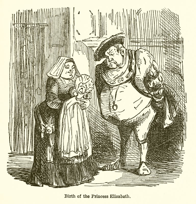 Nascimento da princesa Elizabeth de John Leech