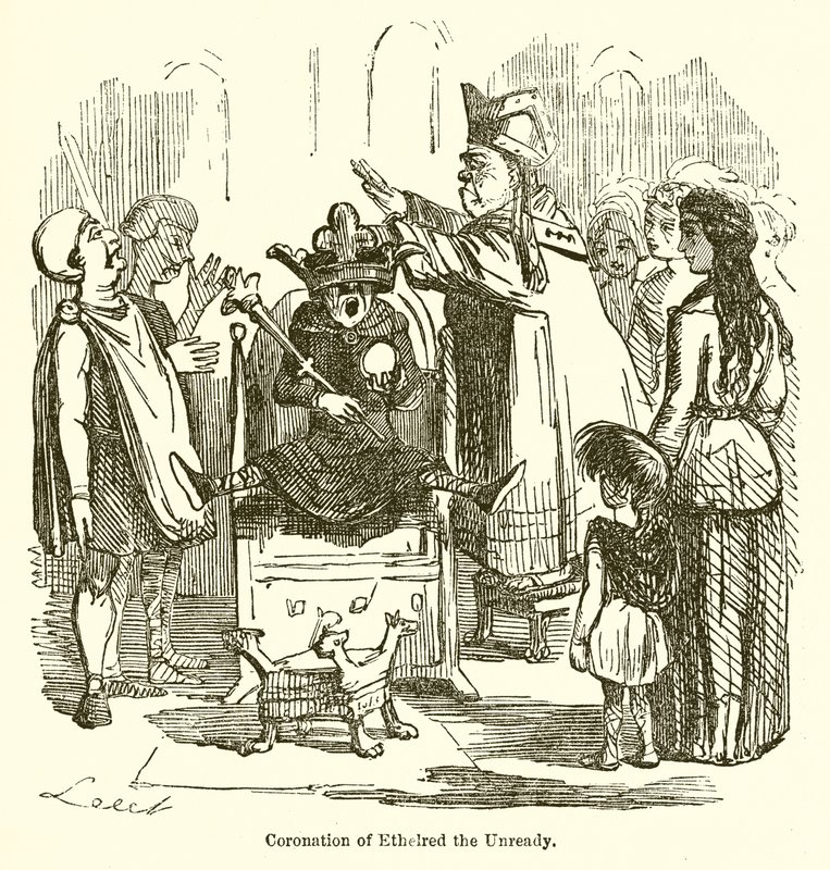 Coroação de Ethelred o Unready de John Leech