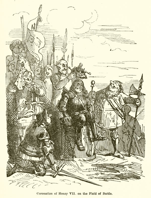 Coroação de Henrique VII no Campo de Batalha de John Leech