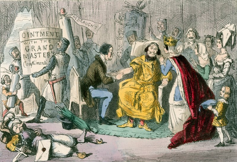 O braço de Edward nas mãos de seus consultores médicos de John Leech
