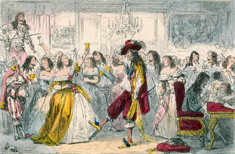 Festa da Noite, época de Carlos II de John Leech