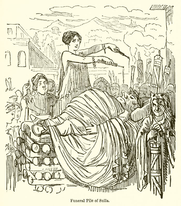 Pilha Funeral de Sulla de John Leech