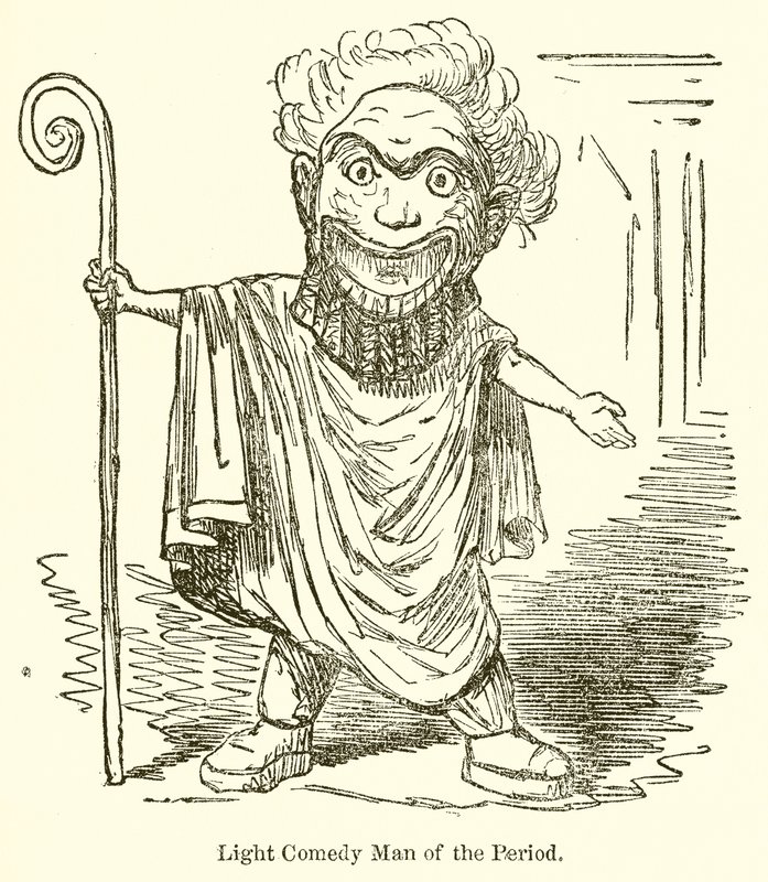 Comédia Leve Homem do Período de John Leech