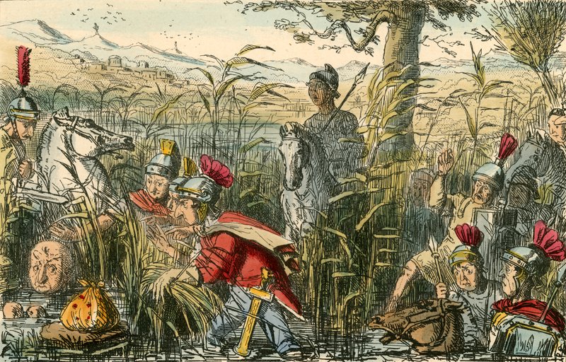 Marius descoberto nos pântanos em Minturnae de John Leech