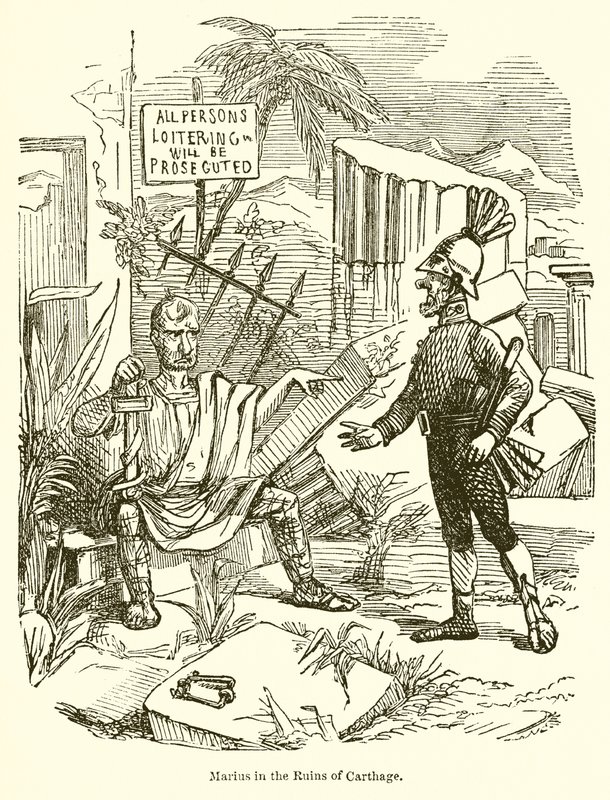 Marius nas Ruínas de Cartago de John Leech
