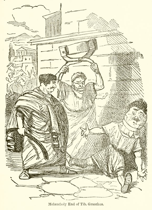 Fim melancólico de Tib. Graco de John Leech