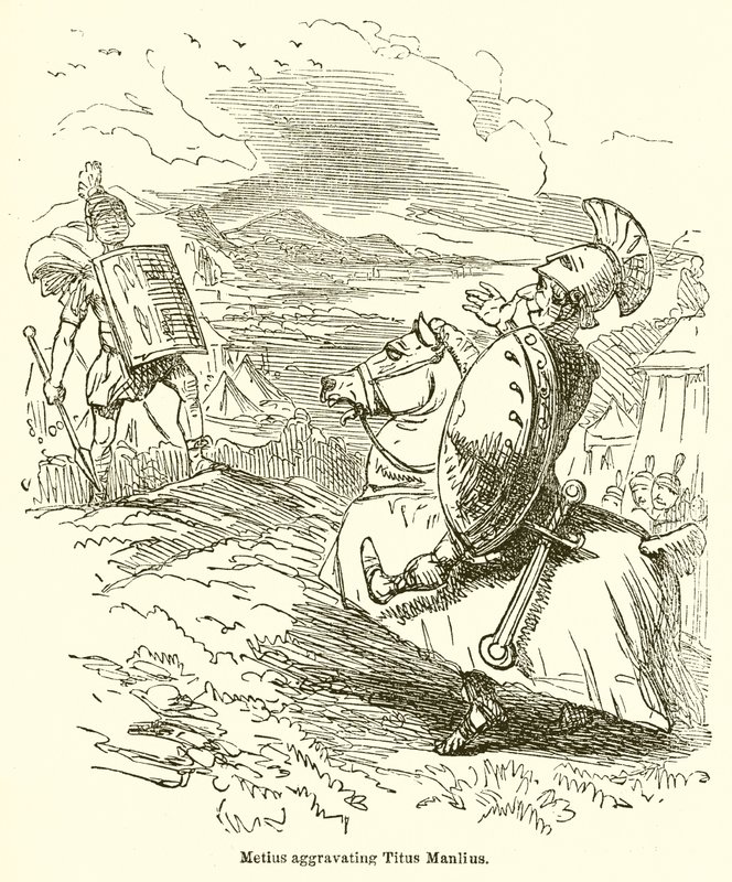 Melius agravando Manlius de John Leech