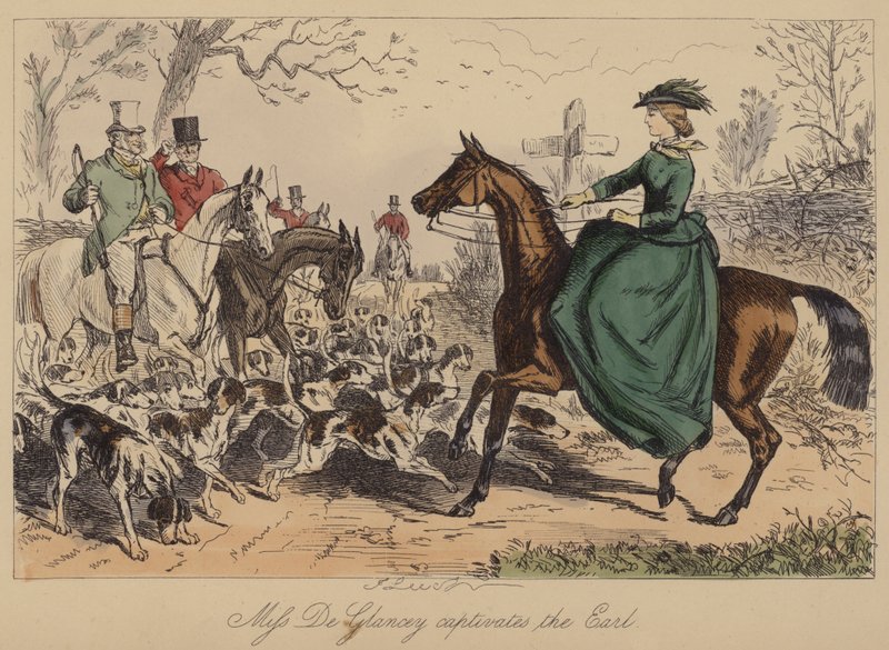Miss De Glancey cativa o conde de John Leech