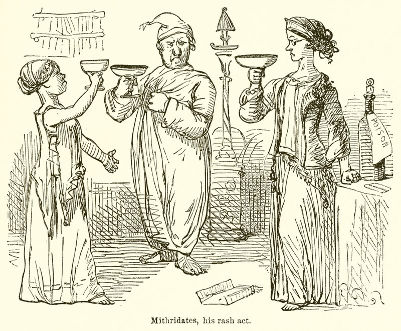 Mitridates, seu ato de erupção de John Leech