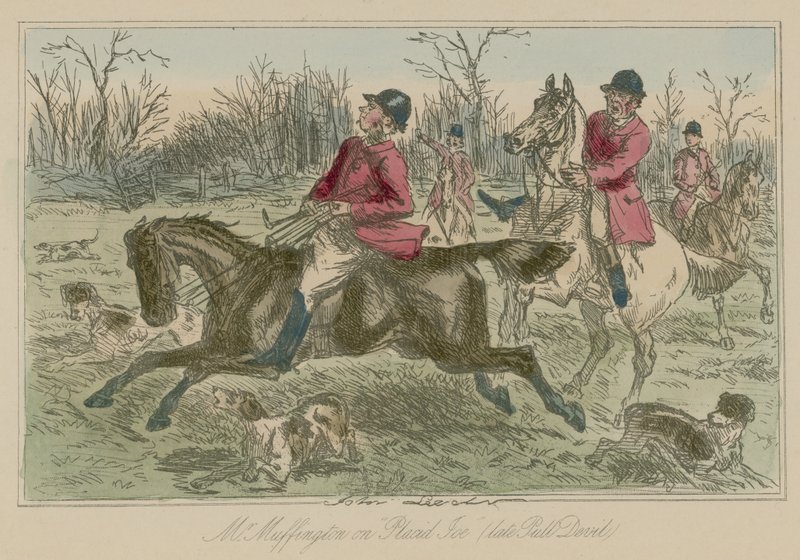 Sr. Muffington em Placid Joe tarde puxar diabo de John Leech