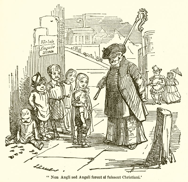 No entanto, se um anjo não Angles tornou-se cristã de John Leech