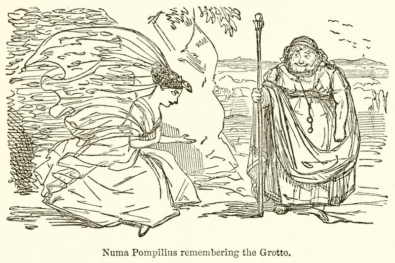 Numa Pompilius Lembrando a Gruta de John Leech