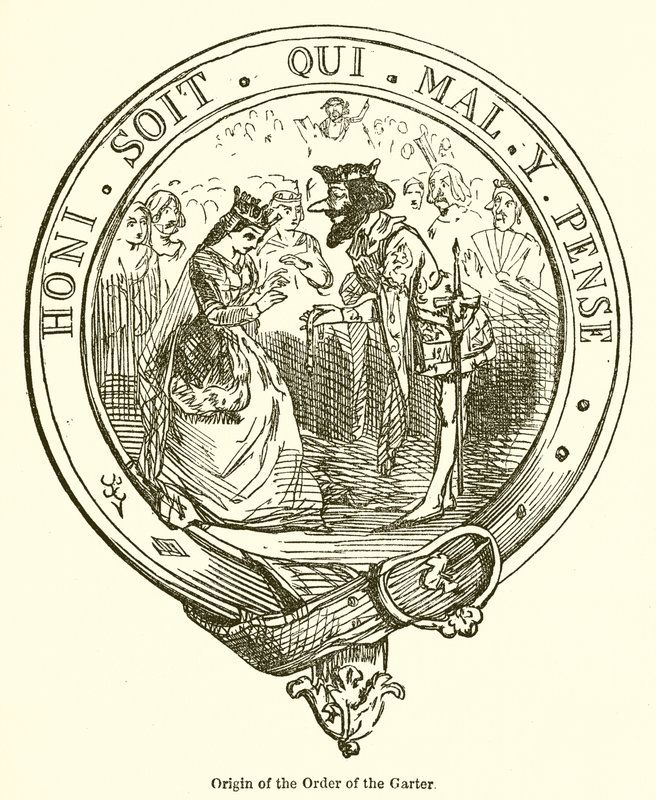 Origem da Ordem da Jarreteira de John Leech