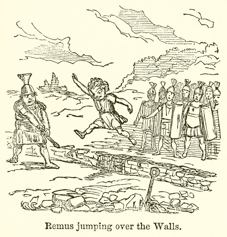Remus pulando as paredes de John Leech