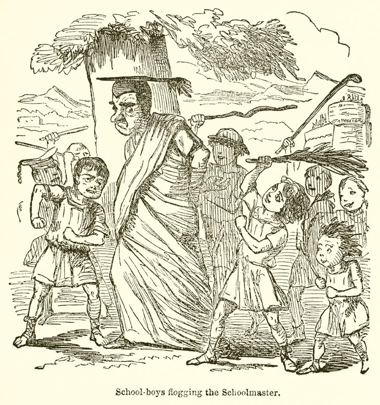 School-Boys Flogging o Schoolmaster de John Leech