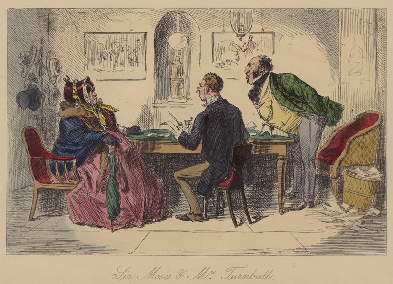 Sir Moses e a Sra. Turnbull de John Leech
