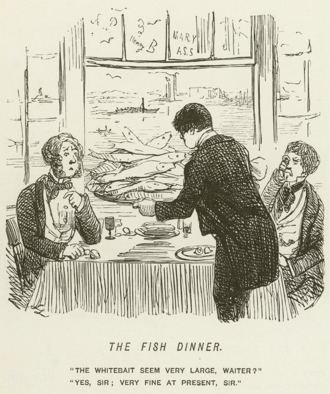 O jantar de peixe de John Leech