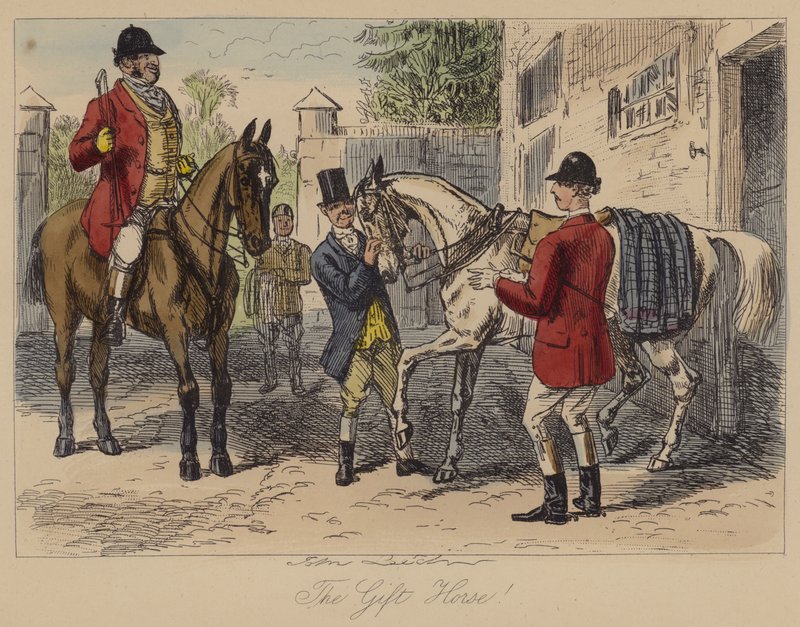 O cavalo de presente! de John Leech