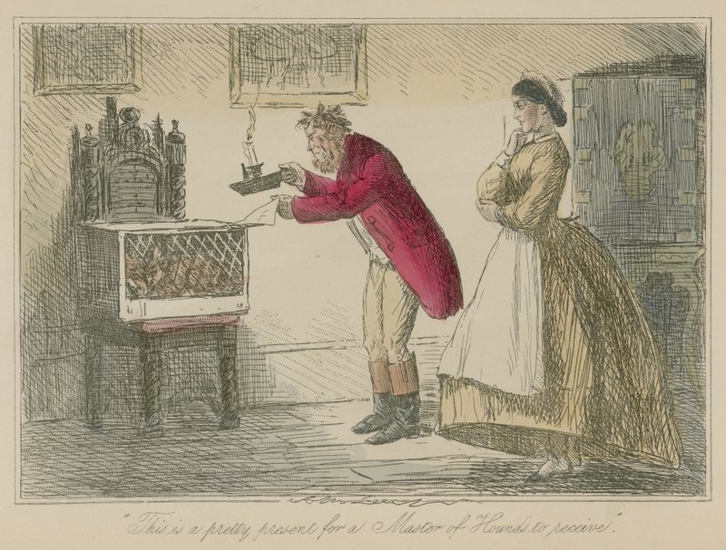Este é um belo presente para um Mestre dos Hounds receber de John Leech