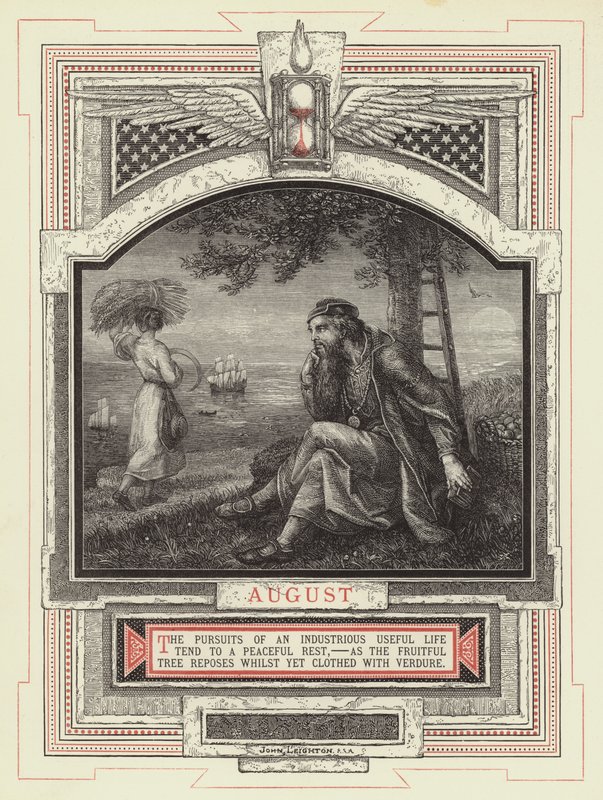 Agosto (gravura) de John Leighton