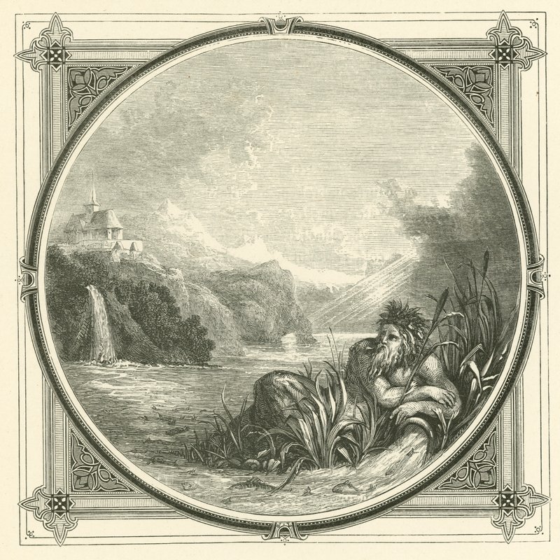 Estou comovido, não quebrado pelas ondas (gravura) de John Leighton