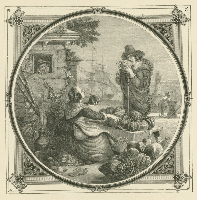 Como os melões, os amigos podem ser encontrados em abundância, dos quais nem um é bom em vinte (gravura) de John Leighton