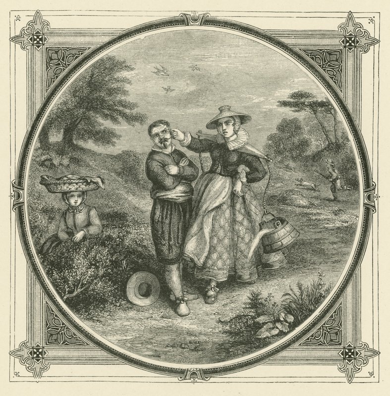 Ninguém pode amar thetis e galatea ao mesmo tempo (gravura) de John Leighton