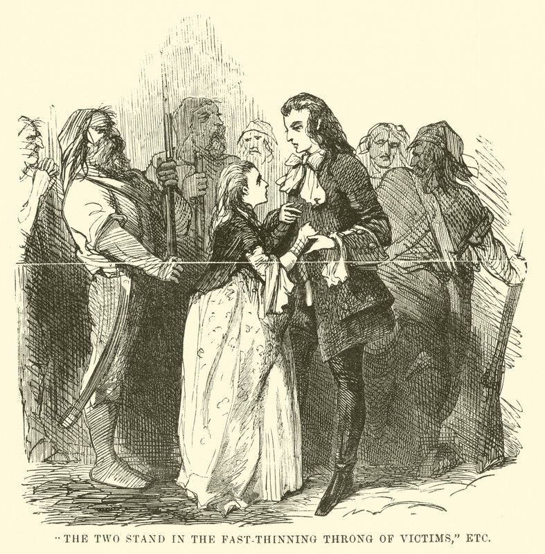 Ilustração para um conto de duas cidades por Charles Dickens de John McLenan