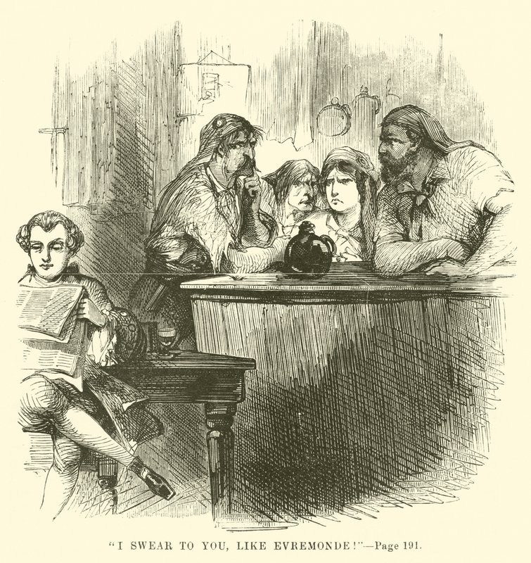 Ilustração para um conto de duas cidades por Charles Dickens de John McLenan
