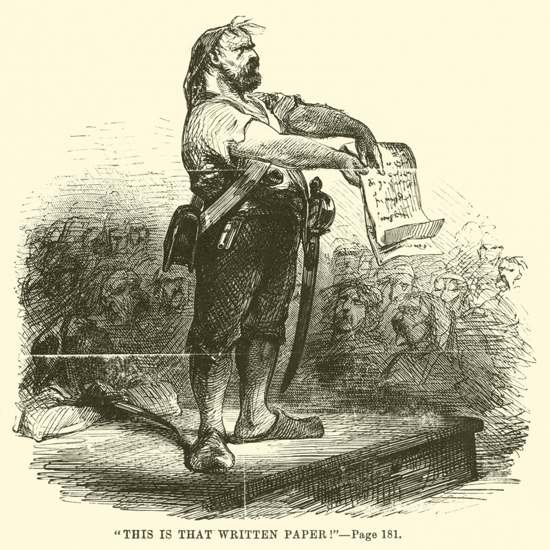 Ilustração para um conto de duas cidades por Charles Dickens de John McLenan