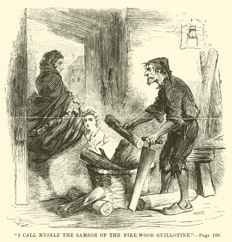 Ilustração para um conto de duas cidades por Charles Dickens de John McLenan