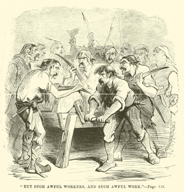 Ilustração para um conto de duas cidades por Charles Dickens de John McLenan