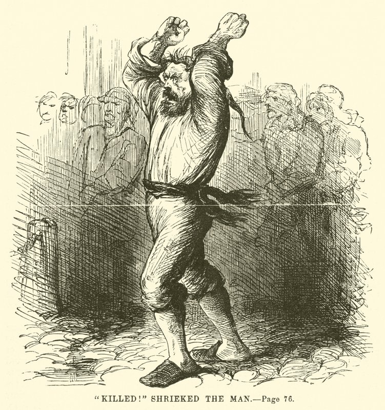 Ilustração para um conto de duas cidades por Charles Dickens de John McLenan