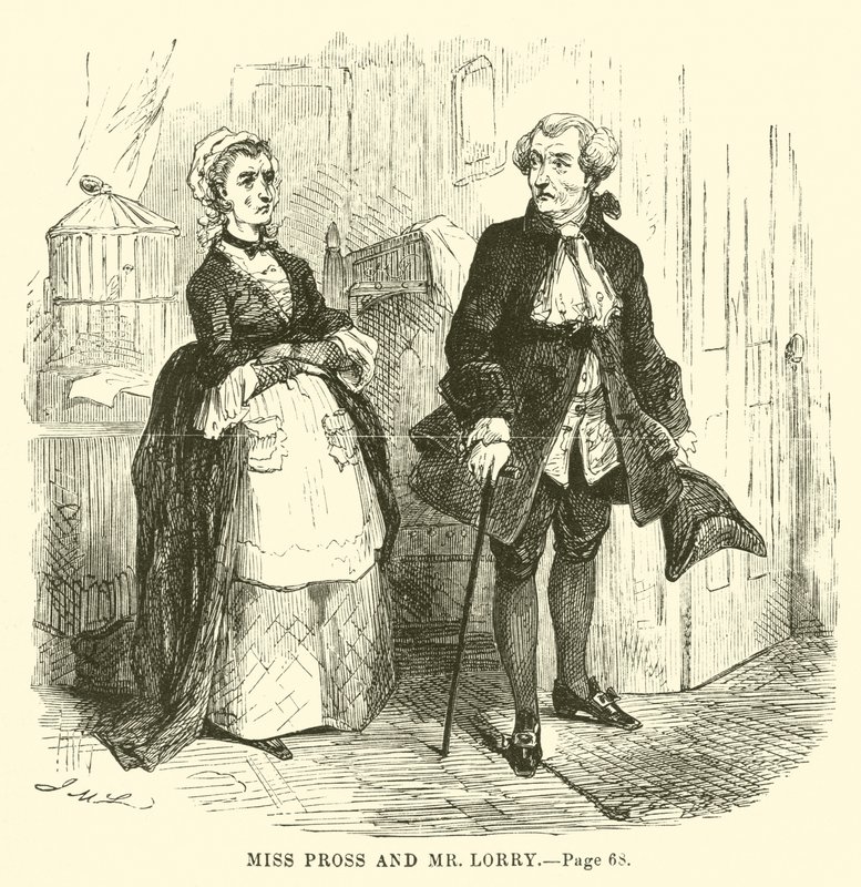 Ilustração para um conto de duas cidades por Charles Dickens de John McLenan
