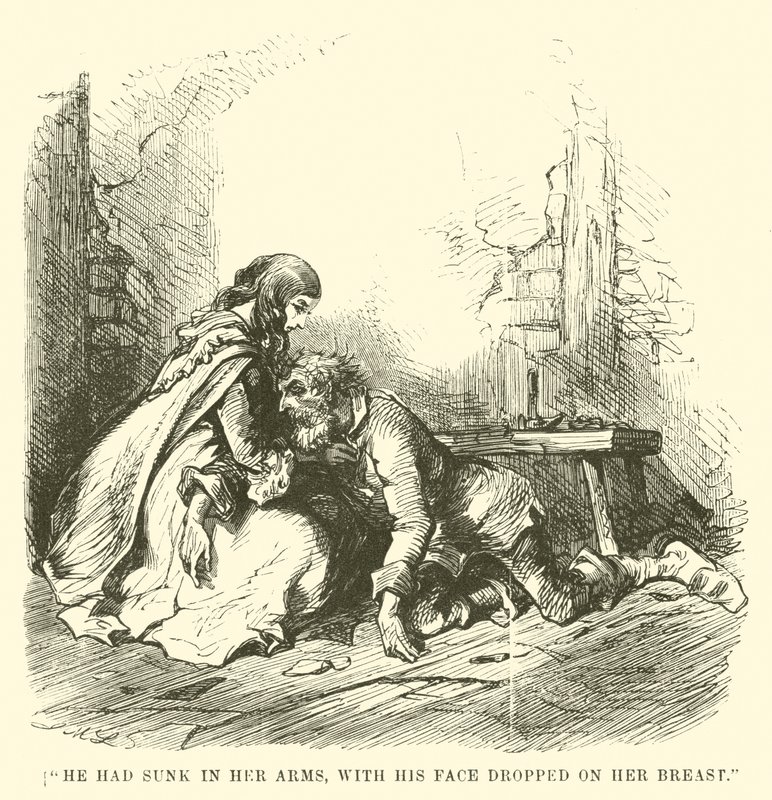 Ilustração para um conto de duas cidades por Charles Dickens de John McLenan