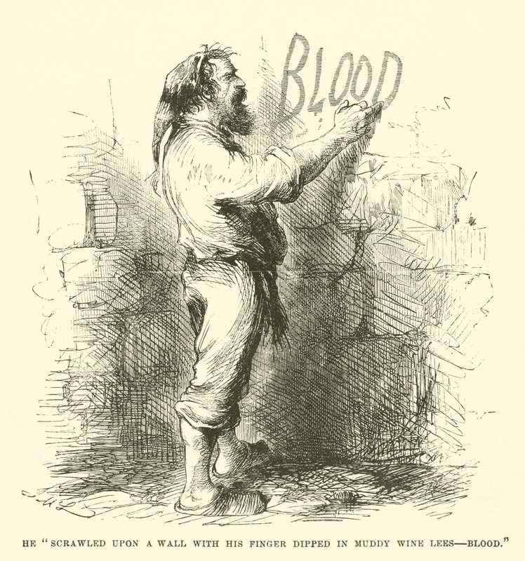 Ilustração para um conto de duas cidades por Charles Dickens de John McLenan