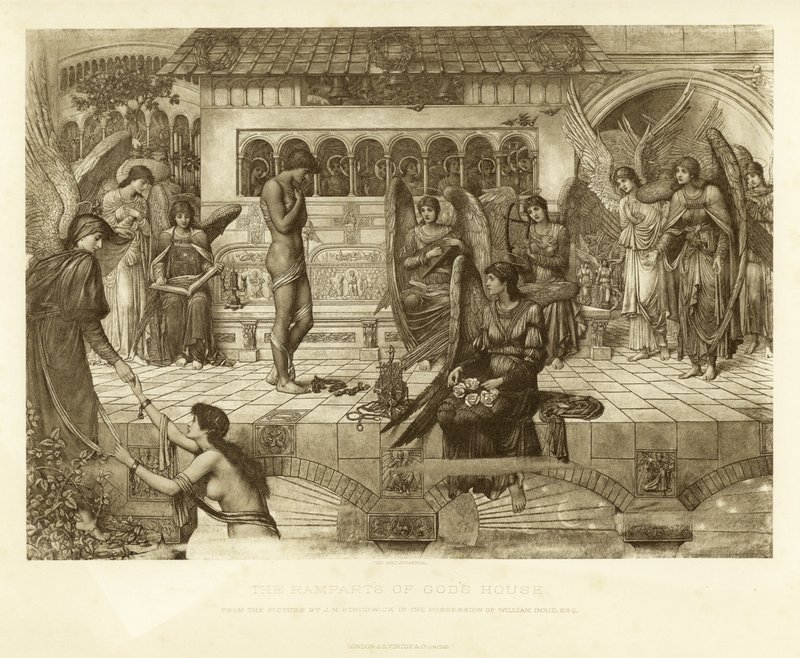 As Muralhas da Casa de Deus de John Melhuish Strudwick