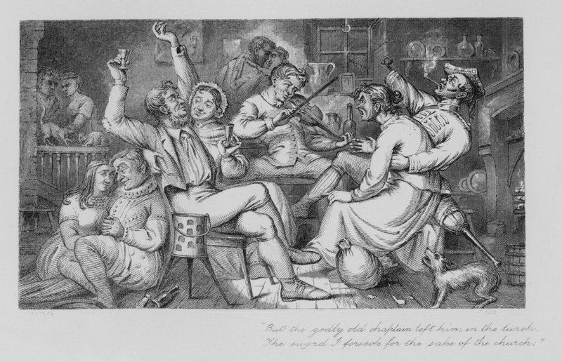 Robert Burns: Jolly Beggars (gravura) de John Moyr (attr.to) Smith