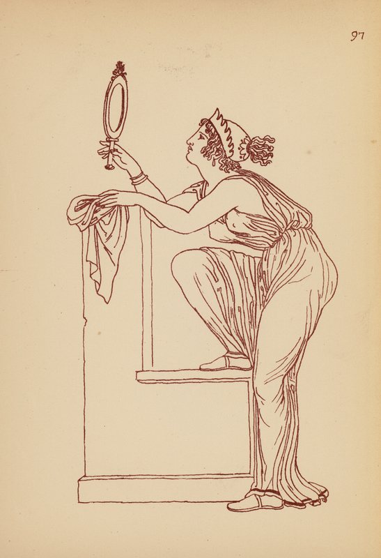Fato de mulher da Grécia Antiga (litografia) de John Moyr Smith