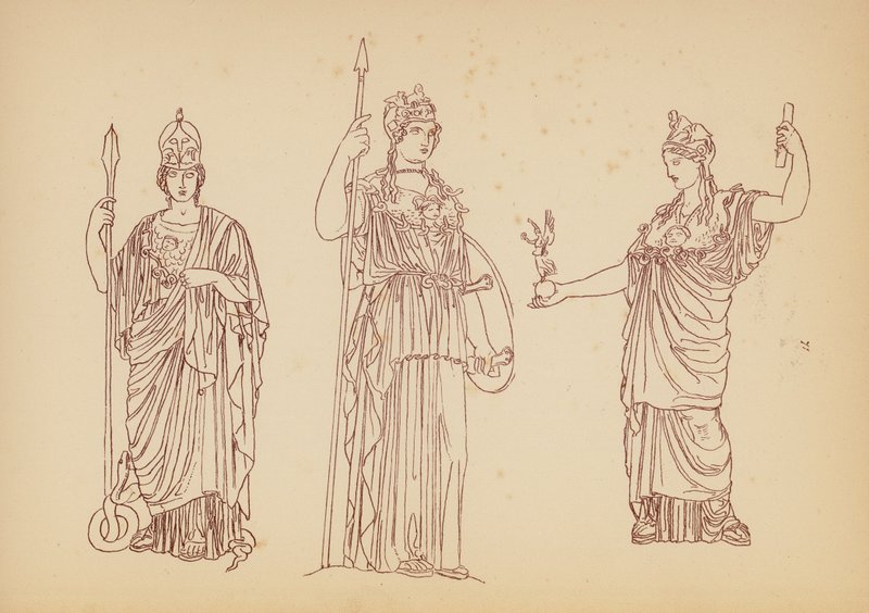 Fato de mulher da Grécia Antiga (litografia) de John Moyr Smith