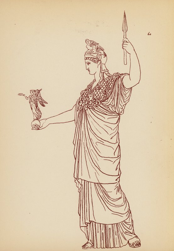 Fato de mulher da Grécia Antiga (litografia) de John Moyr Smith