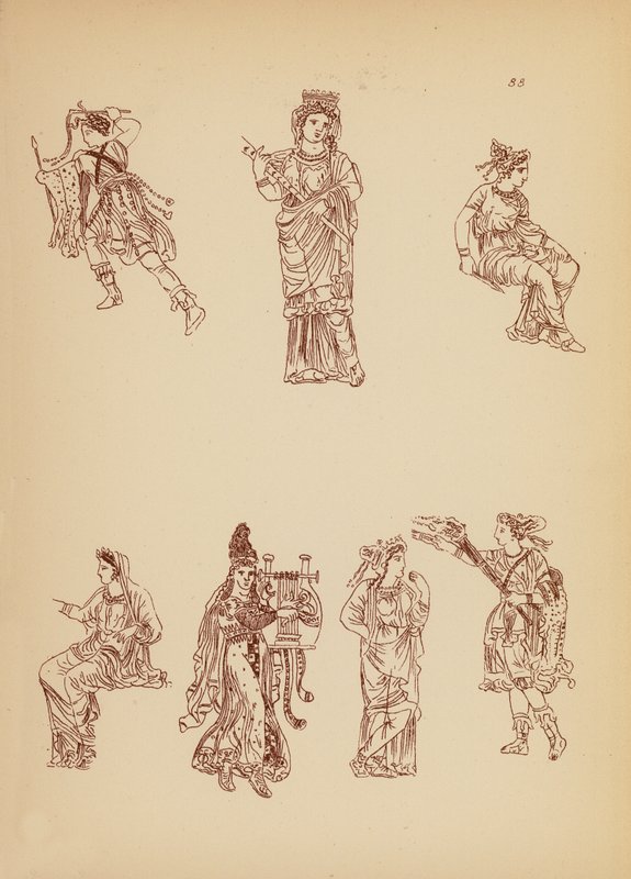 Fato de mulher da Grécia Antiga (litografia) de John Moyr Smith