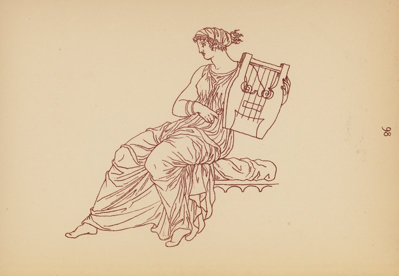 Fato de mulher da Grécia Antiga (litografia) de John Moyr Smith