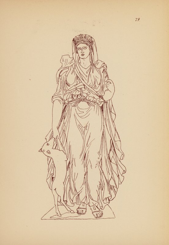 Fato de mulher da Grécia Antiga (litografia) de John Moyr Smith